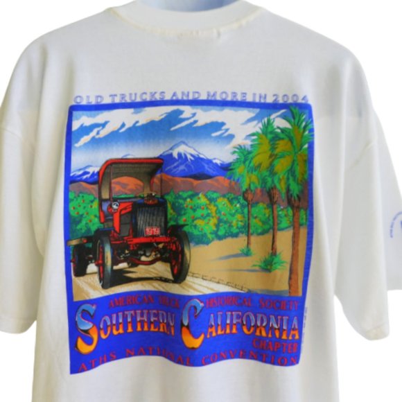Vintage 2004 T Shirt Old Trucks ATHS National Convention Southern California XL - Picture 9 of 10